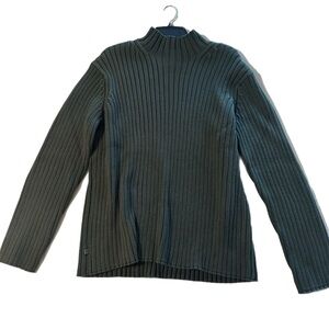 Ralph Lauren Olive Green Ribbed Sweater